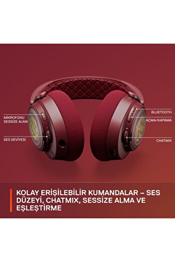 SteelSeries Arctis Nova 7 Wireless ve Bluetooth Dragon Edition Kablosuz Oyuncu Kulaklığı