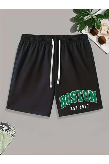 Let's Wear Boston Printed Shorts