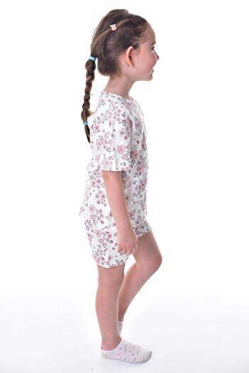 bunny hopp Set de lenjerie de dormit pentru fete, 100% bumbac, țesătură interlock, cu mâneci scurte