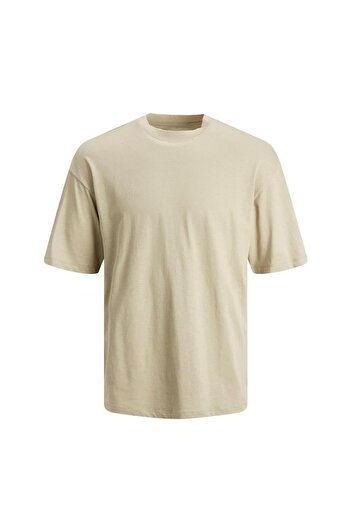 Jack & Jones 12253993   Μπλουζάκι Jorgrand Oversize - Ss Crew Neck, Blk Beige