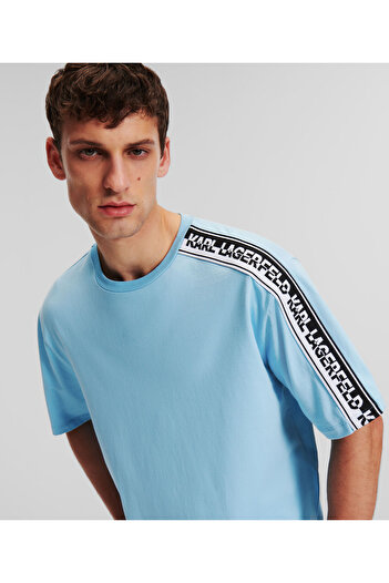 Karl Lagerfeld KARL LOGO TAPE T-SHİRT