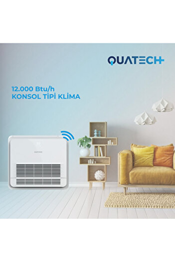QUATECH 12.000 Btu/h A++ Enerji Sınıfı R32 Konsol Tipi Inverter Klima