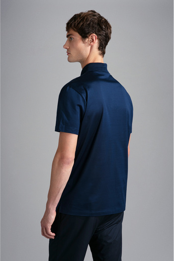 PAUL&SHARK MEN'S KNITTED POLOSHIRT C.WCOTTON