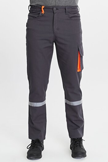 Uniprom Harman Fabric Work Pants - Dark Gray, Classic Model, Cargo Summer