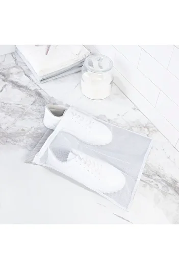 Ocean Home Textile Gray Color Shoe Washing Net 35 X 40 Cm