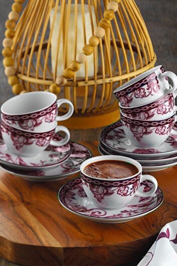 Kütahya Porselen Set cești de cafea Zeugma 12 piese pentru 6 persoane 93902