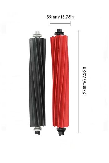 ibrush Σετ Roborock Q8 Max και Q7 Max Mega - 10 τεμάχια με μαύρη πλαϊνή βούρτσα
