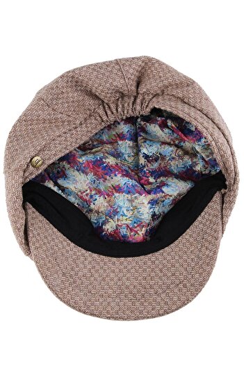 Kravatkolik La Pescara Beige Wool Men's Cap Hat Kst12