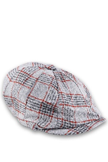 Kravatkolik Men's Gray Wool Cap Hat Kst44