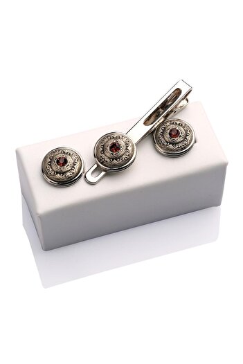 La Pescara Cufflinks and Tie Clips Set KD353