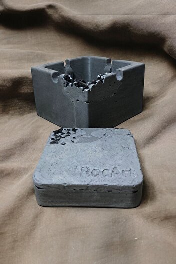 RocArt Home Τετράγωνο τασάκι από σκυρόδεμα