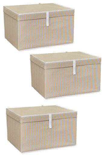 Emofom 3 ΤΕΜ Maxi Hurç - 50x40x30 CM Πτυσσόμενο κουτί κάτω από το πάτο Organizer