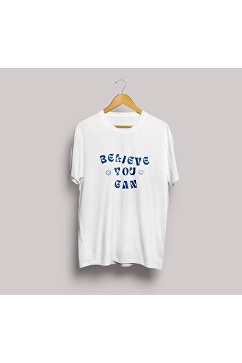 Let's Wear Believe You Can Друкована футболка великого розміру