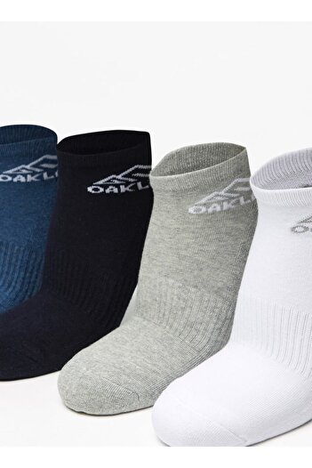 Oaklan by Shoexpress Logo Print Ankle Length Sports Socks - Set of 5