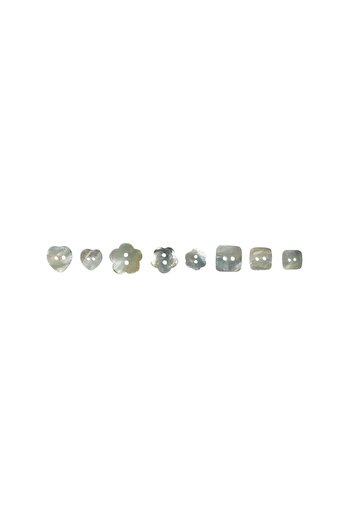 Final Düğme Bagel Model 4 - 100% Seashell, 15 Mm Button, 4 Holes Genuine Mother of Pearl (10 PCS)