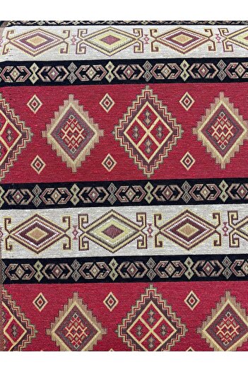 SG TEKSTİL VE DÖŞEME MALZEMELERİ Kilim Patterned Upholstery Cedar - Cushion, Balcony, Garden Fabric