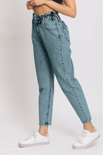Asortik Kids Girl's Jeans - 11 Years-15 Years Old Mom Jens Cotton Skinny Leg