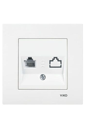 VİKO مقبس Viko Karre Numeris Cat3 باللون الأبيض 90967013