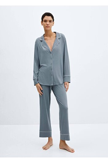 MANGO Woman Set pijama din velur - pantaloni comozi si eleganti