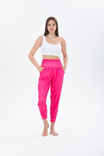 H&A İSTANBUL Women's Jogger Elastic Waist Shalwar Yoga Pants