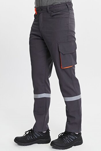 Uniprom Harman Fabric Work Pants - Dark Gray, Classic Model, Cargo Summer