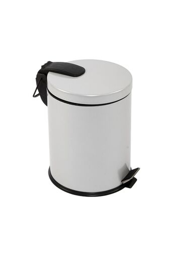 GörSeç 30 Litre Gri Çöp Kovası Paslanmaz Pedallı 30 Litre Çöp Kovası Ayaklı  Ofis Lüks Mutfak Bahçe Kovası