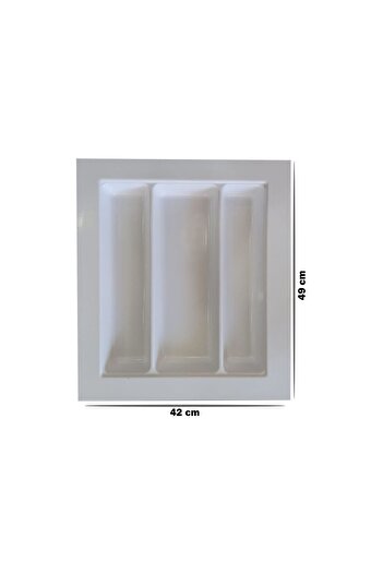 GörSeç Λευκό κουτάλι 42x49 cm - Μπουκέτο και οργάνωση, κομμένο σε Ε 33x40 cm