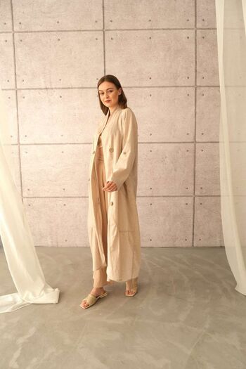 SARE ERKMEN Beige Kimono & Kaftan