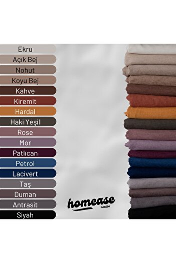 homease Koltuk Örtüsü | Çekyat Örtüsü | Koltuk Şalı 175x215 Şönil Çift Taraflı | Antrasit