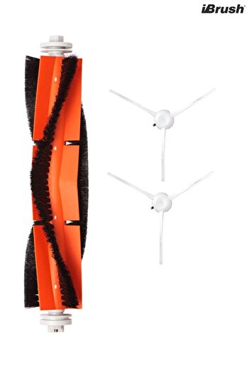 ibrush Xiaomi Vacuum Mop 1c και 2c 2 τεμάχια πλαϊνής βούρτσας και 1 τεμάχιο κύριας βούρτσας, συμβατό με Xiaomi Vacuum Mop 1c 2c Stytj01zhm