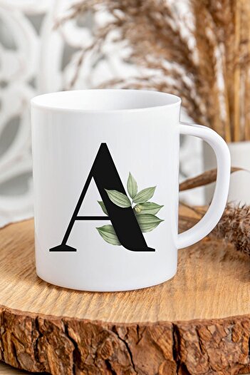 Kravatkolik Letter A Initial Printed Mug