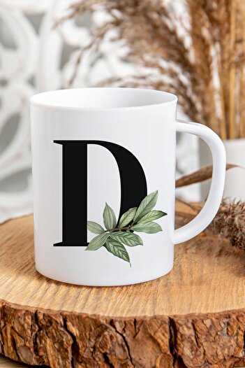 Kravatkolik Letter D Initial Printed Mug