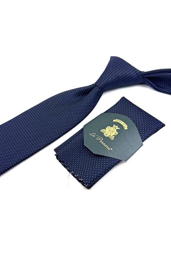La Pescara Синій крапчастий класичний краватка KK11888