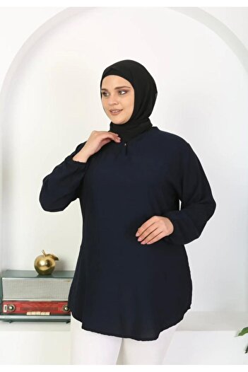 volkitolki Comfortable Cut Woven Tunic - Viscose Cotton Fabric