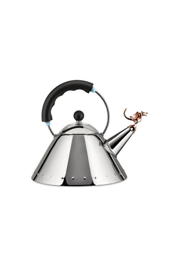 Alessi Rex Kettle Tea - 2 Lt Black