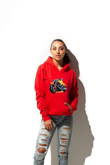 Let's Wear Motorcycle Hooded Sweatshirt