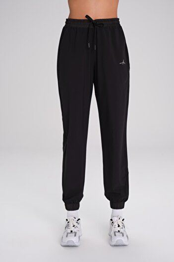 Haşema Μαύρο αθλητικό παντελόνι Jogger - Active Elastic Sweatpants ACT-1