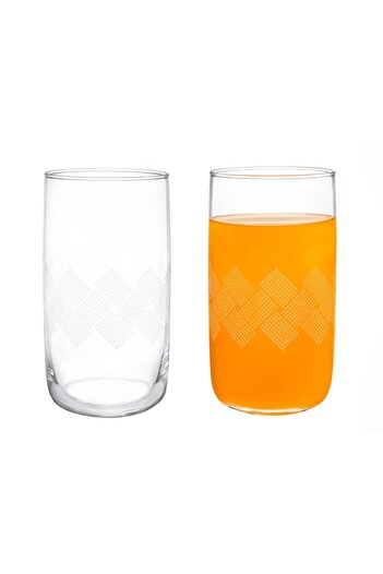 Madame Coco Musette White Rugs Set of 4 Soft Drink Glasses - 365 ml