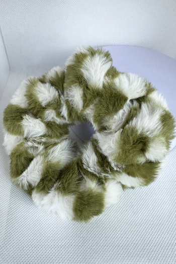 TAKIŞTIR Green Color Plush Bagel Buckle
