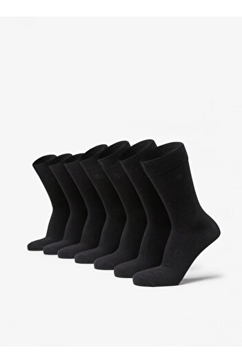 Duchini Solid Crew Length Socks - Set of 7