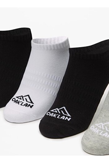 Oaklan by Shoexpress Logo Print Ankle Length Sports Socks - Set of 5