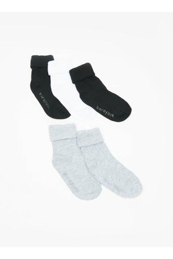 Barefeet Ribbed Ankle Length Socks - Set of 5