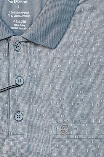 ercan triko [Ercan]Large Size Collar Pocket Father T-Shirt Top Quality Product