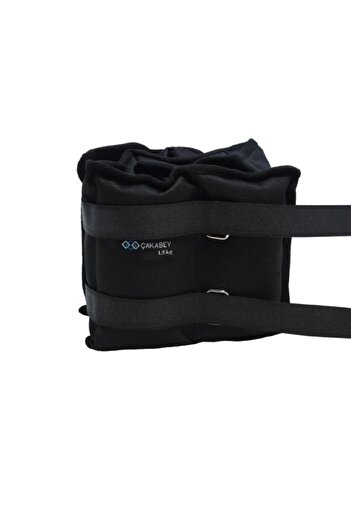 ÇAKABEY Hand Ankle Weight 1.5 kg + 1.5 kg (Total 3 kg) Black Double Sandbag