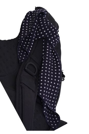 Exve Exclusive Polka Dot Printed Navy Blue White Natural Viscose Bandana