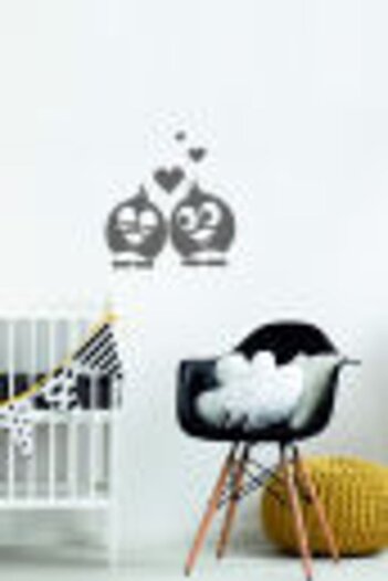 EYBA STİCKER Birds in Love Socket Socket Sticker-auto Sticker-18x18cm