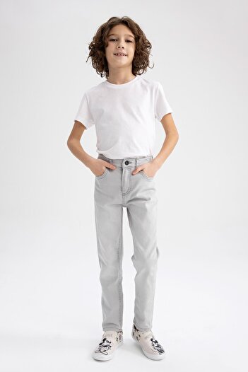 DeFacto Boy's Slim Fit Slim Fit Straight Leg Jeans Pants Z1694A623Sp