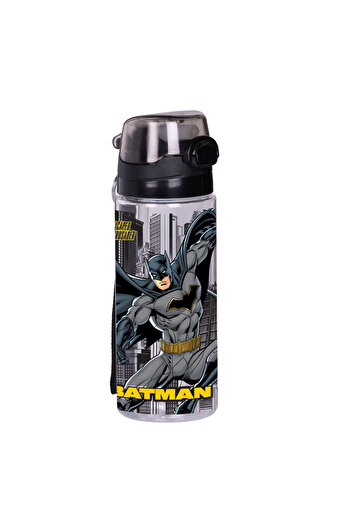 WİGGLE Wiggle 500ml Batman Water Bottle with Strap and Lockable - Straw