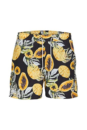 Jack & Jones 12253510   Jpstfiji Jjswim Aop Originals Ly Black