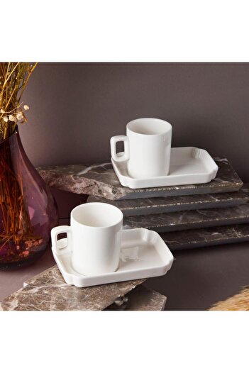 Rossel Premium Luce Porcelain 2-Piece Coffee Cup - 14357 Model